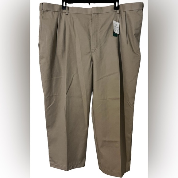 NWT L.L Bean Wrinkle Free Dress Khaki Chino Pants - Picture 1 of 10